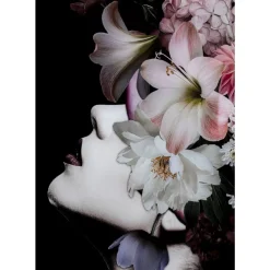 Glasbild Flowery Beauty 80X120Cm