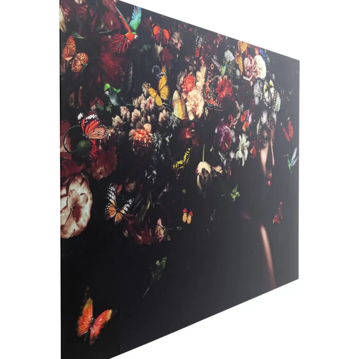 Glasbild Flowery Shoulder View 150X100Cm