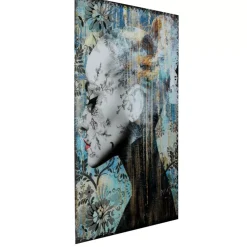 Glasbild Lady Flower 100X150Cm