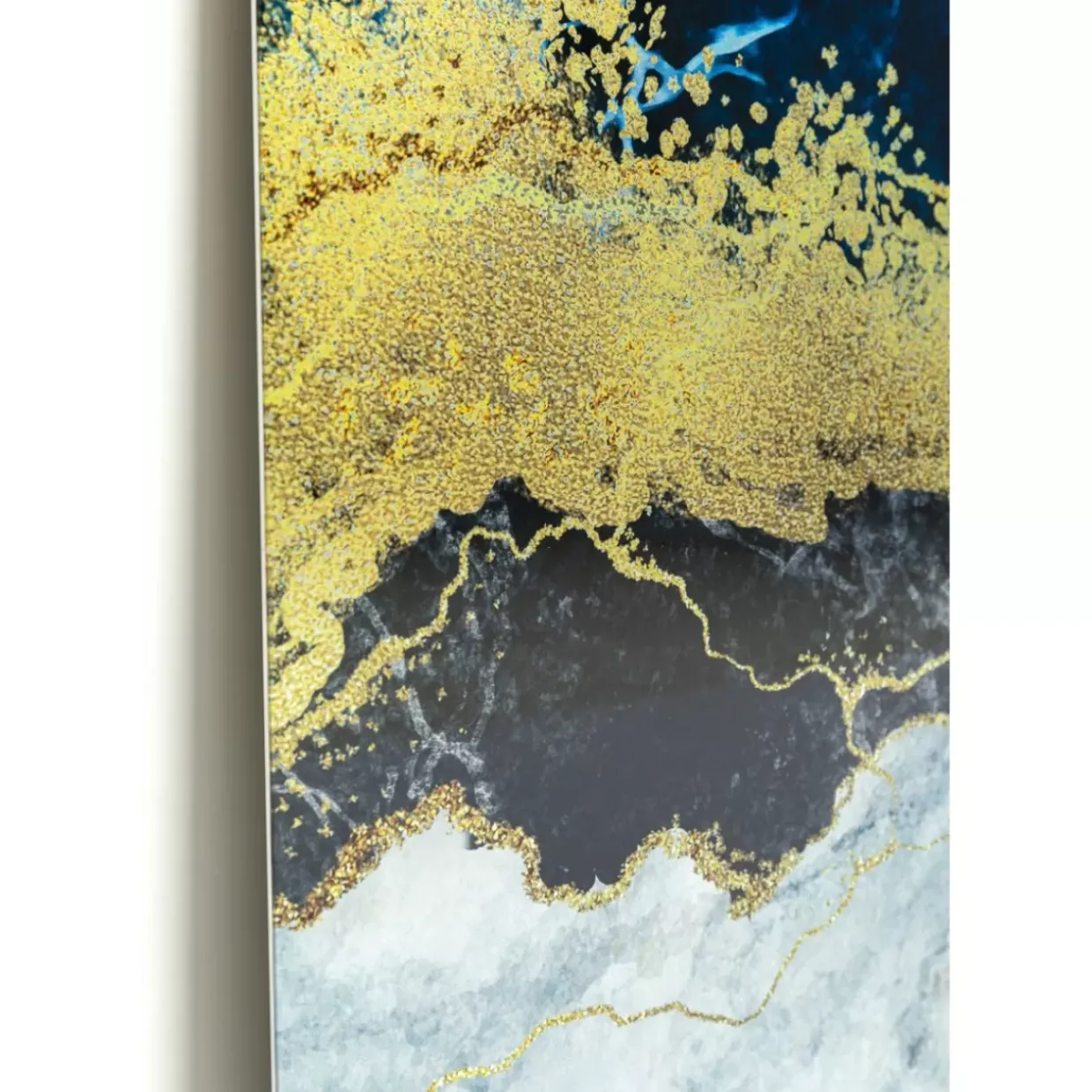 Glasbild Metallic Ocean 100X100Cm