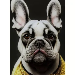 Glasbild Noble Dog 40X60Cm