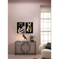 Glasbild Noble Dog 40X60Cm