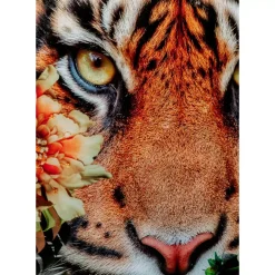 Glasbild Tiger On Hunt 150X100Cm