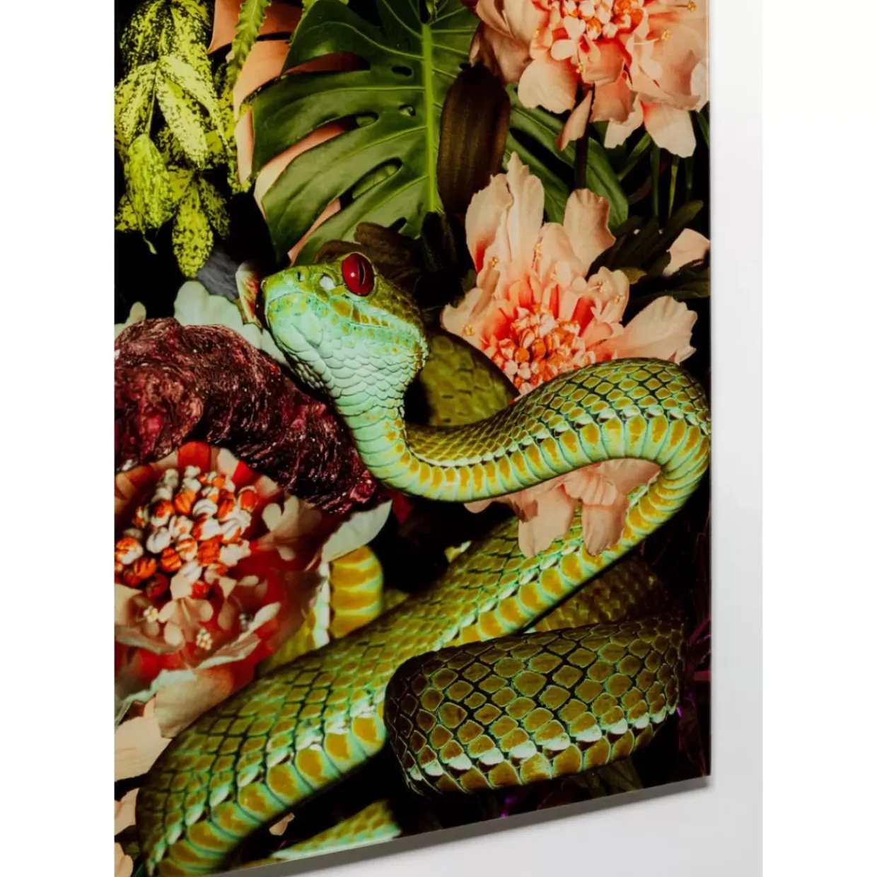 Glasbild Tiger On Hunt 150X100Cm