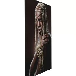 Glasbild Traditional Beads Man 100X150Cm