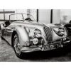 Glasbild Vintage Cabrio 150X100Cm