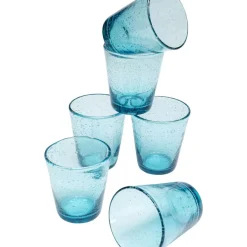 Glas-Set Bubble Blau (6/Tlg.)