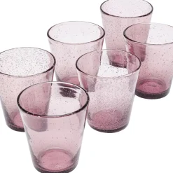 Glas-Set Bubble Mauve (6/Tlg.)
