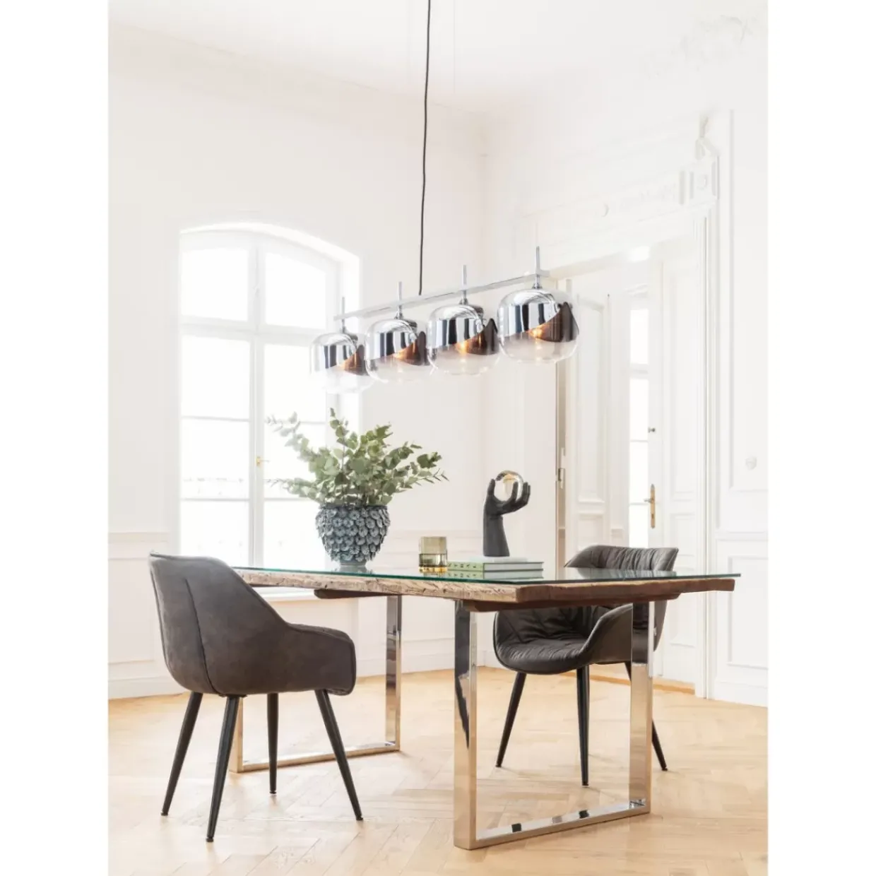 Hangeleuchte Chrome Goblet Quattro O25Cm