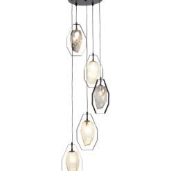 Hangeleuchte Diamond Fever Spiral Schwarz O42Cm