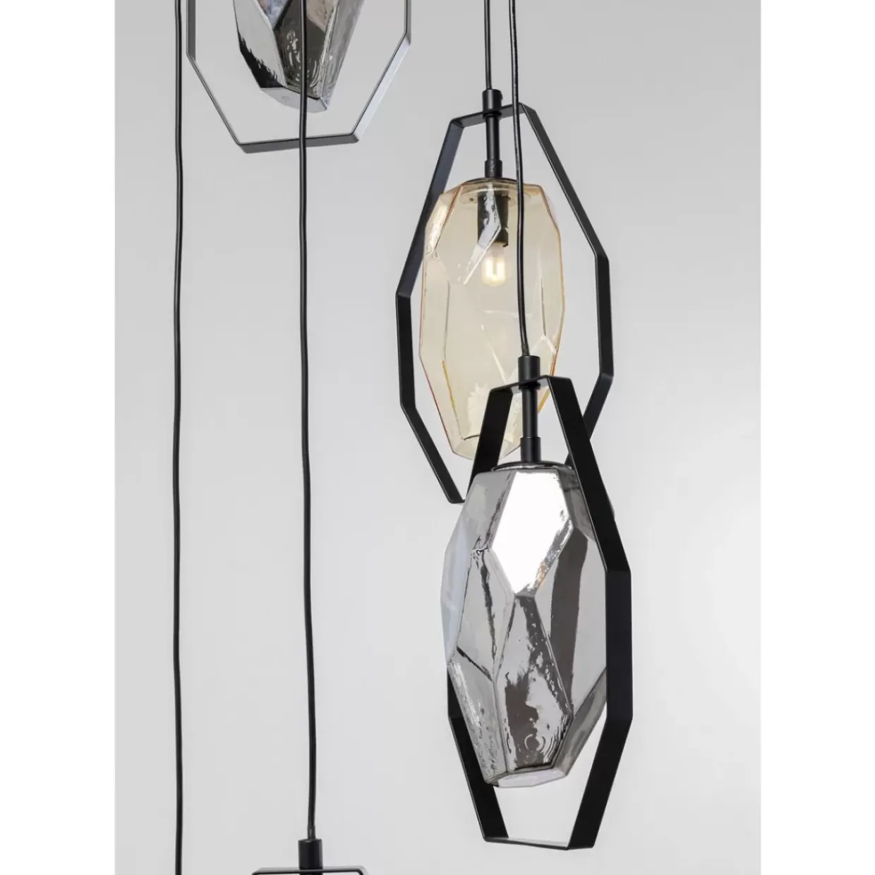 Hangeleuchte Diamond Fever Spiral Schwarz O42Cm