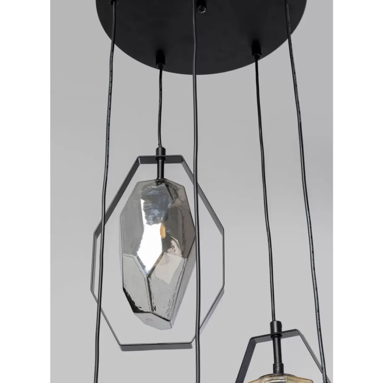 Hangeleuchte Diamond Fever Spiral Schwarz O42Cm