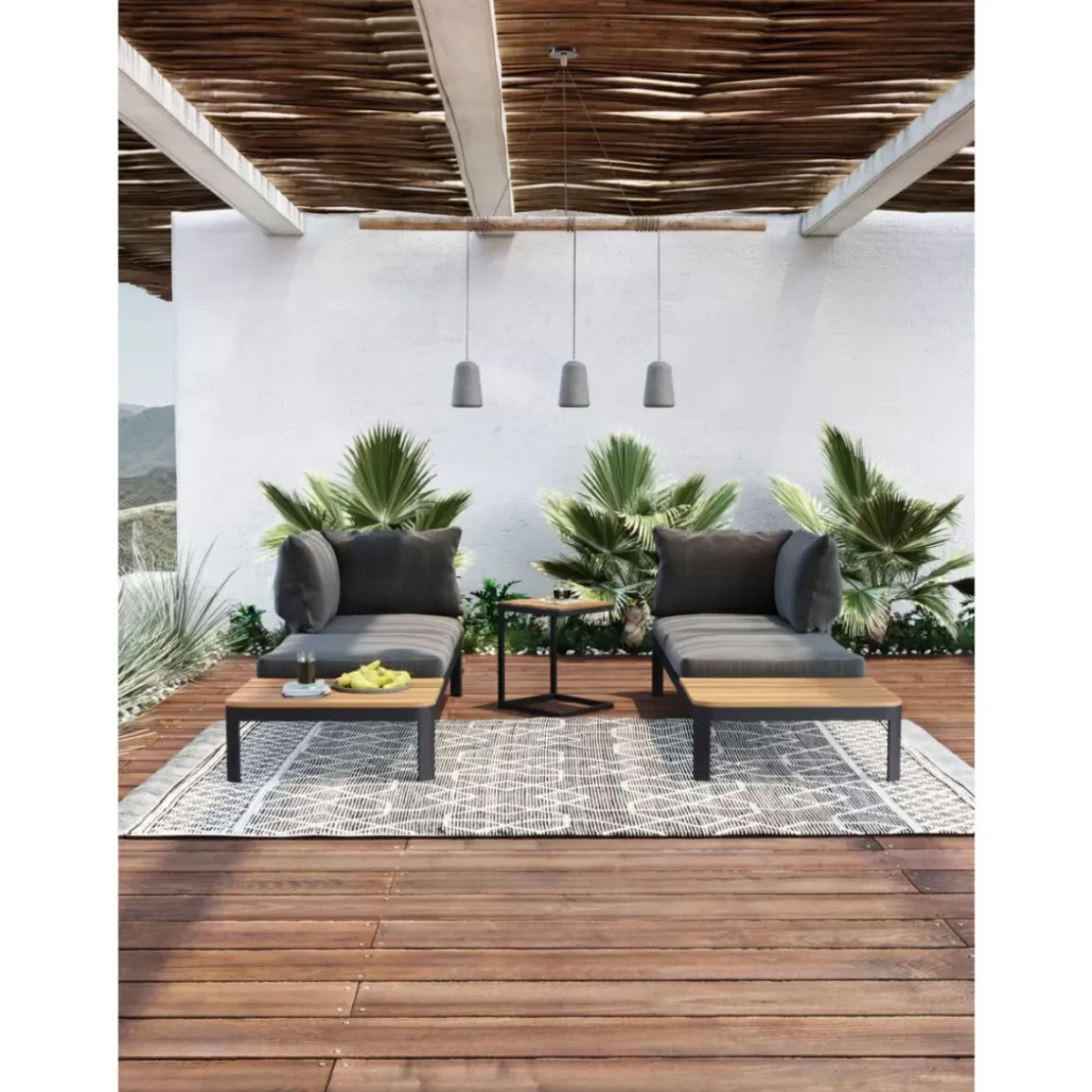 Hangeleuchte Dining Concrete Schwarz Tre