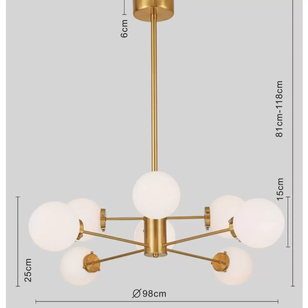 Hangeleuchte Heavenly Gold O98Cm