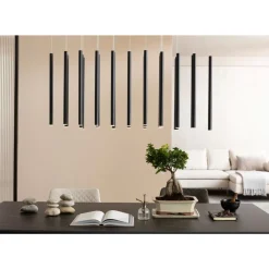 Hangeleuchte Living Vegas Schwarz Matt Led 120Cm