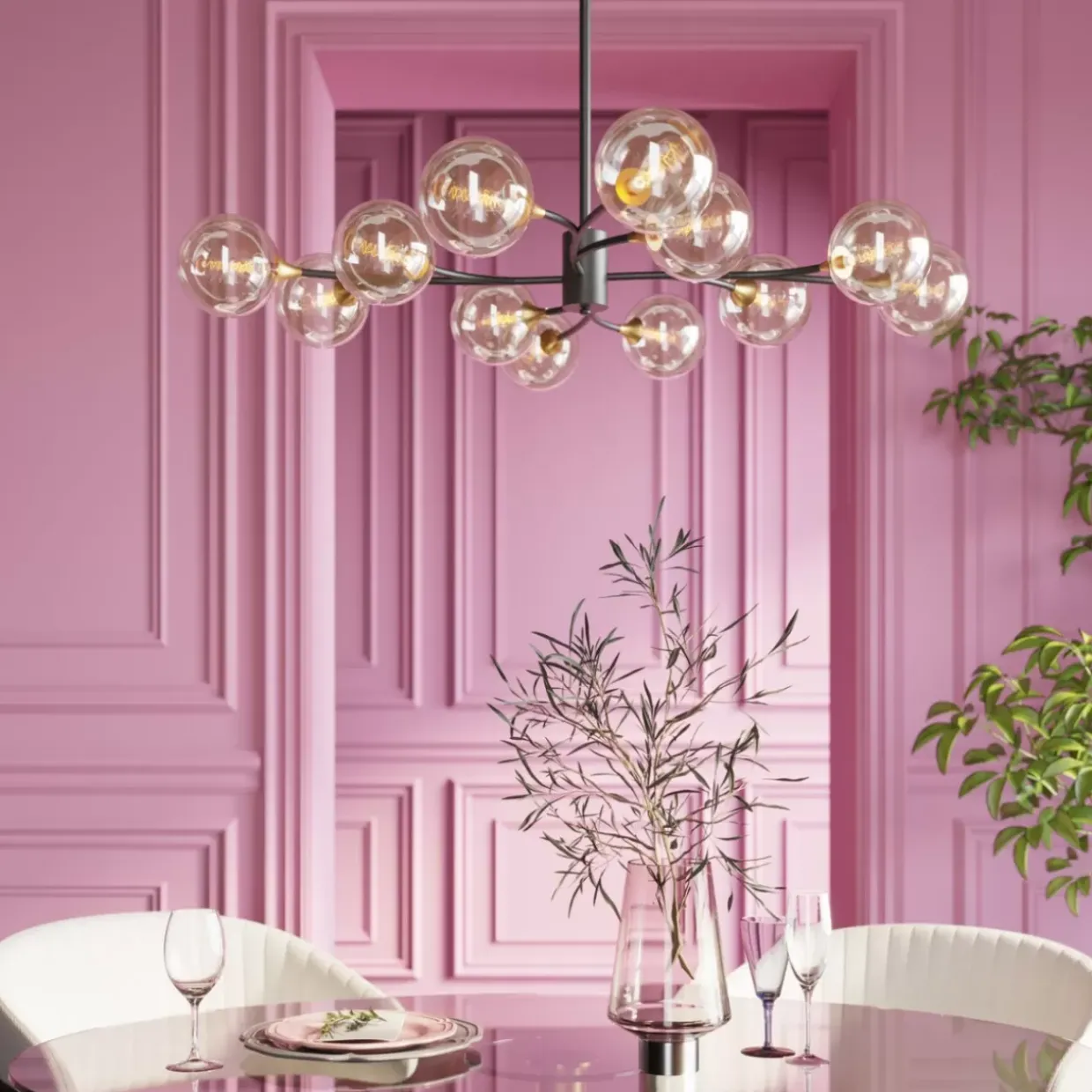 Hangeleuchte Molecules 12