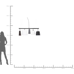 Hangeleuchte Parecchi Black 100