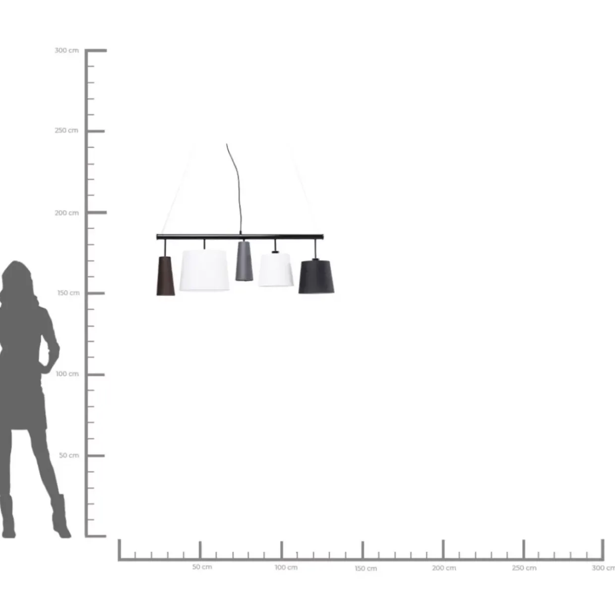 Hangeleuchte Parecchi Black 100