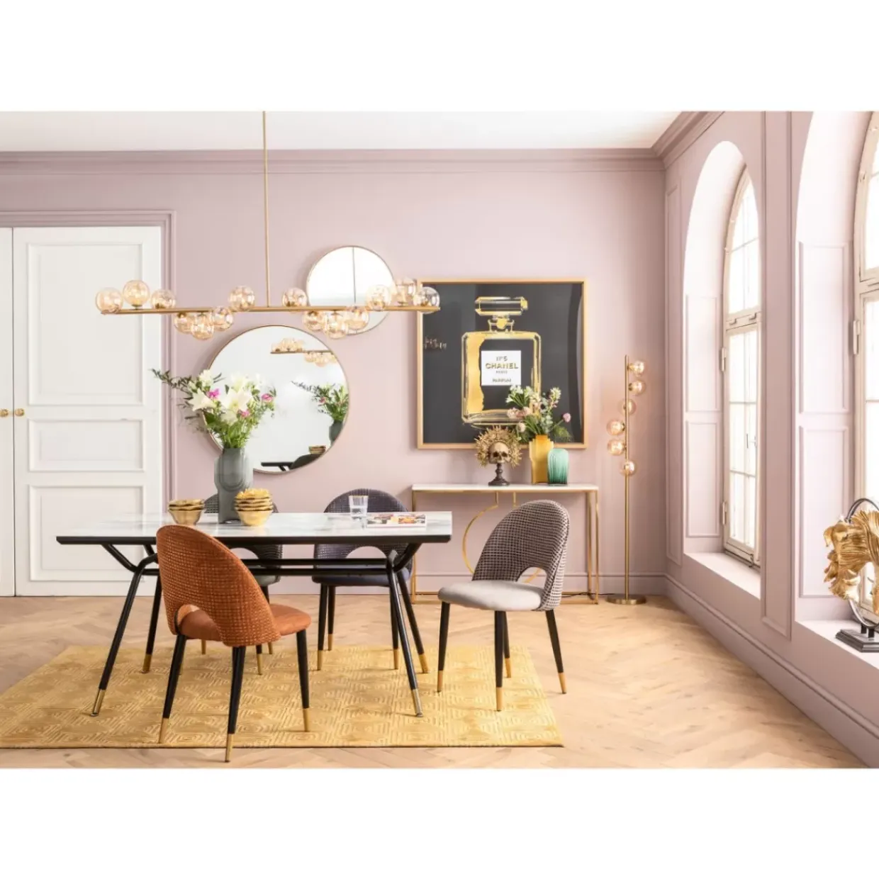 Hangeleuchte Scala Balls Brass 150Cm