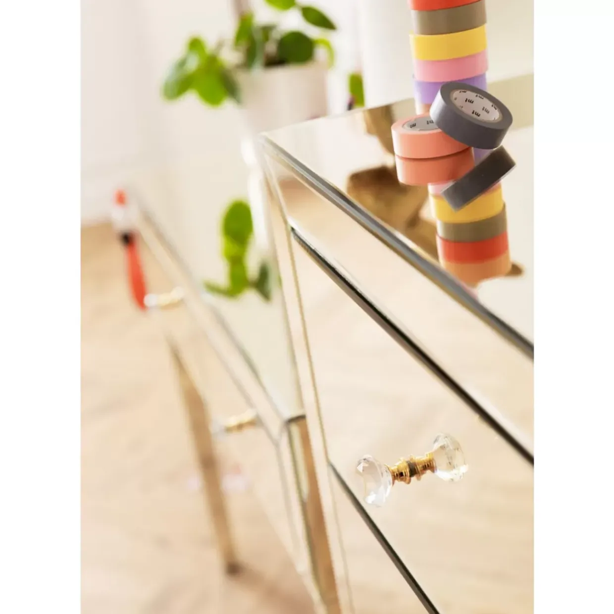 Hochkommode Luxury Champagne 5 Schube