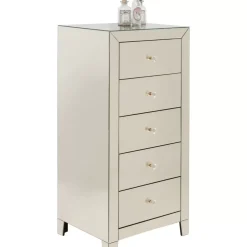 Hochkommode Luxury Champagne 5 Schube