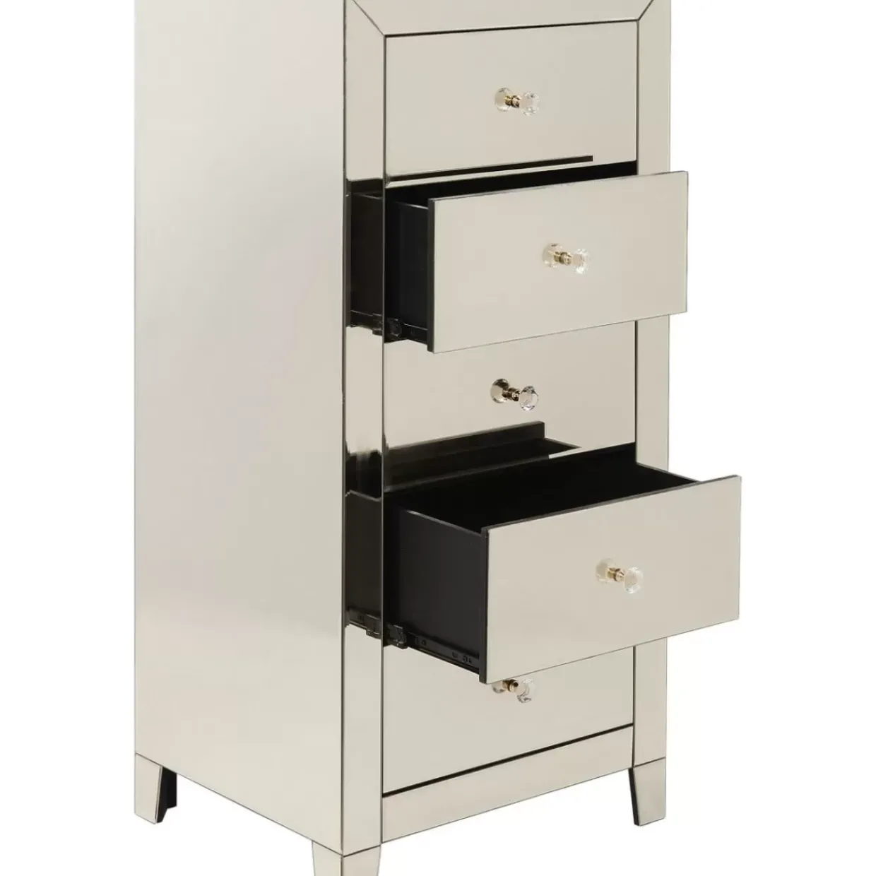 Hochkommode Luxury Champagne 5 Schube