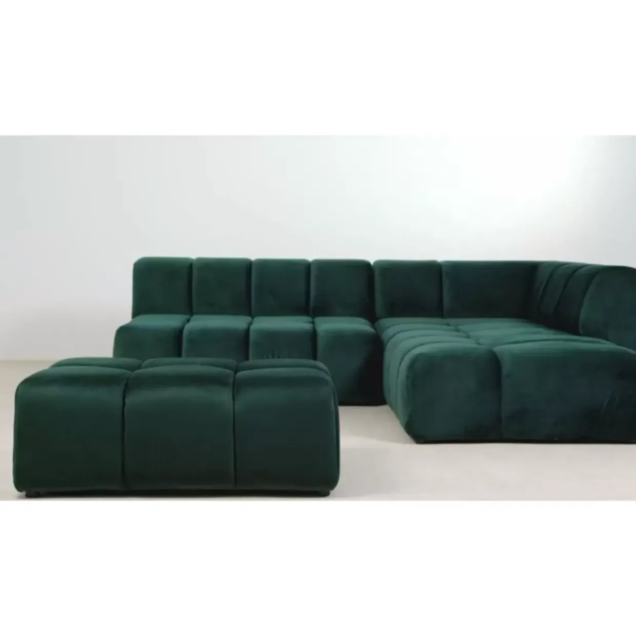 Hocker Belami Velvet Dunkelgrun 105X70Cm