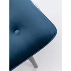 Hocker Black Vicky Velvet Petrol 46X59Cm