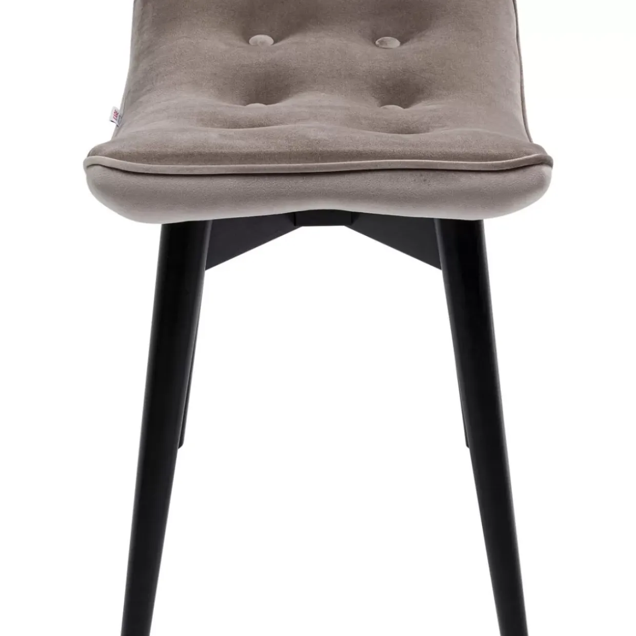 Hocker Black Vicky Velvet Grau 46X59Cm