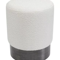 Hocker Cherry Boucle Creme Smoke O35Cm