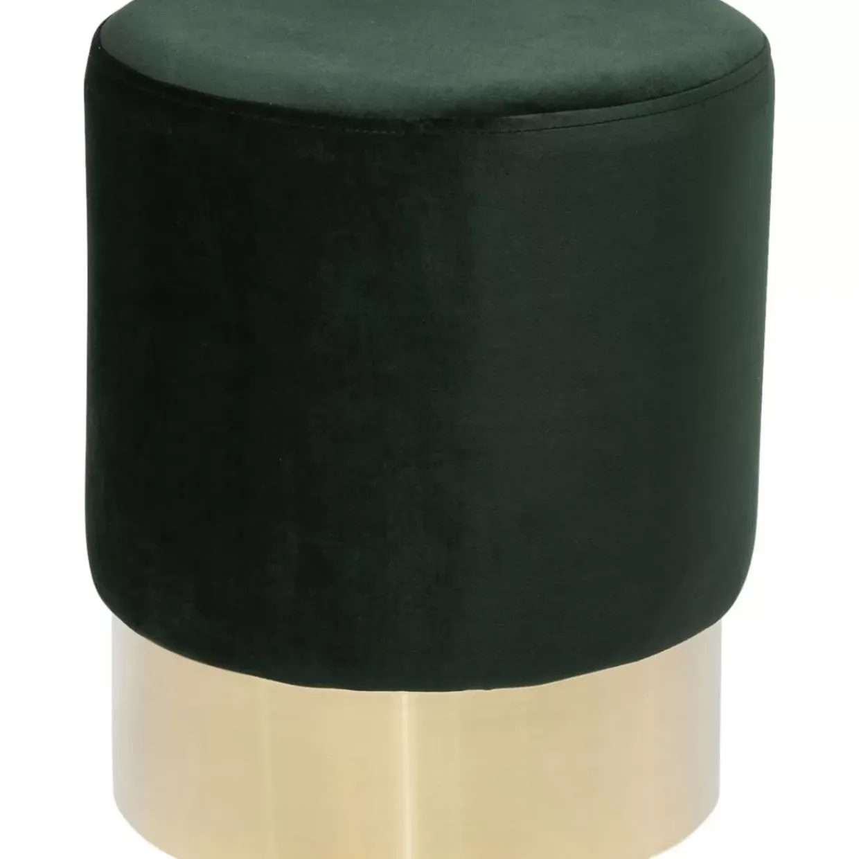 Hocker Cherry Dunkelgrun Brass O35Cm