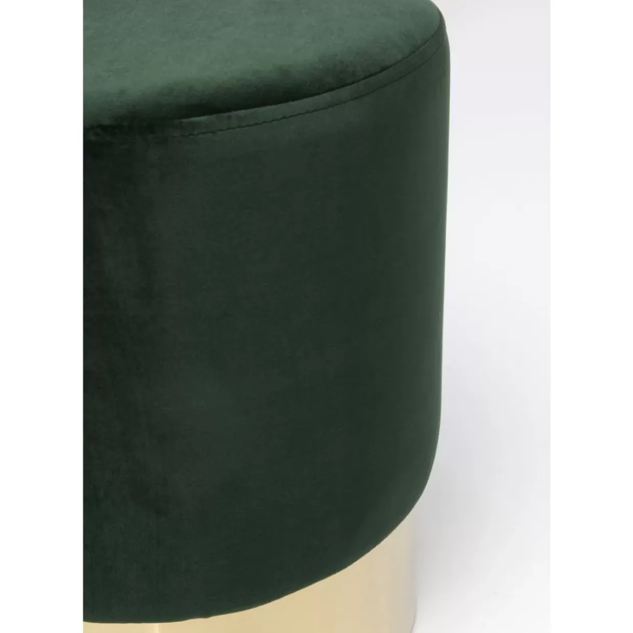 Hocker Cherry Dunkelgrun Brass O35Cm