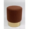 Hocker Cherry Lina Braun Brass O35Cm
