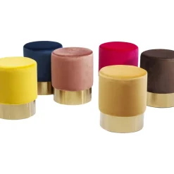 Hocker Cherry Orange Brass O35Cm