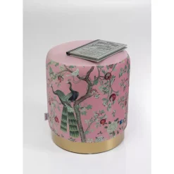Hocker Cherry Peacock Brass O32Cm