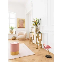 Hocker Cherry Rose Brass O35Cm