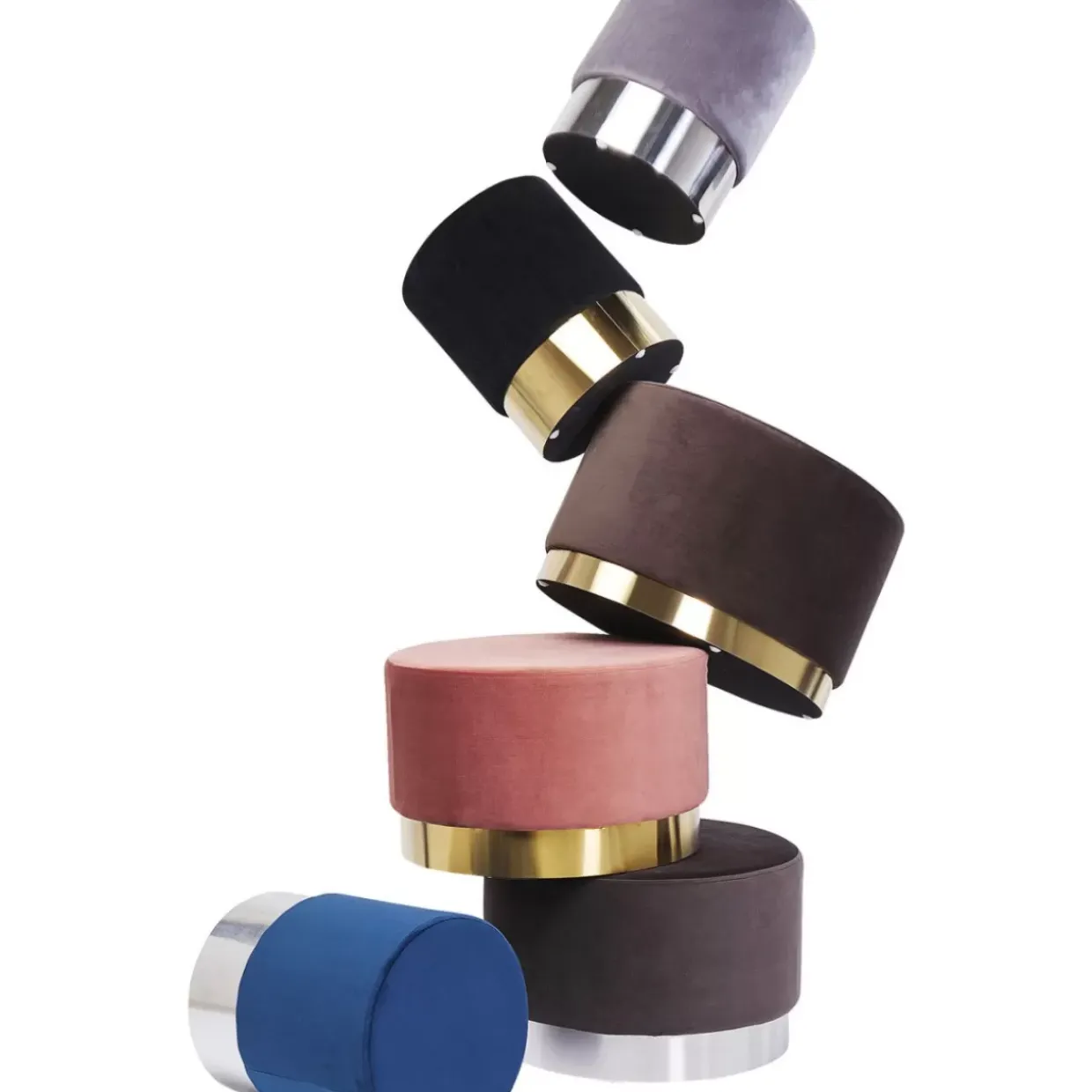 Hocker Cherry Rose Brass O55Cm