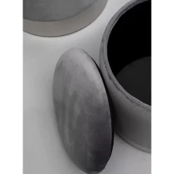 Hocker Cherry Storage Grau Silber (2/Set)