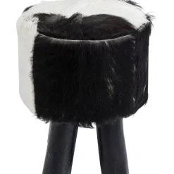 Hocker Flint Stone Schwarz O35Cm