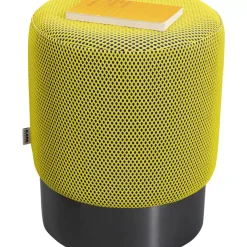 Hocker Jody Gelb Schwarz Mesh Schwarz O35Cm