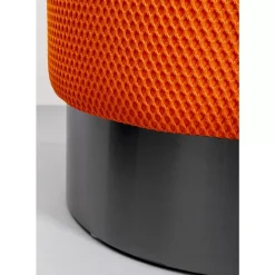 Hocker Jody Orange Mesh Schwarz O35Cm