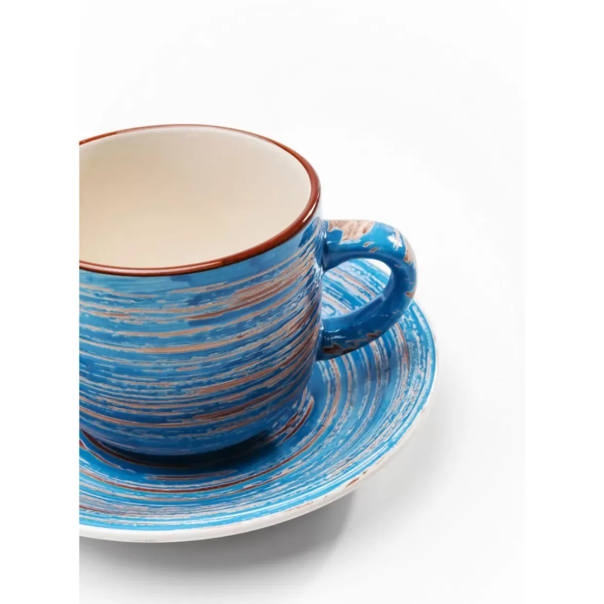 Kaffeetasse Swirl Blau (2/Set)