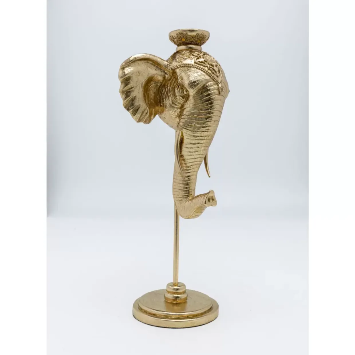 Kerzenständer Elephant Head Gold 49Cm