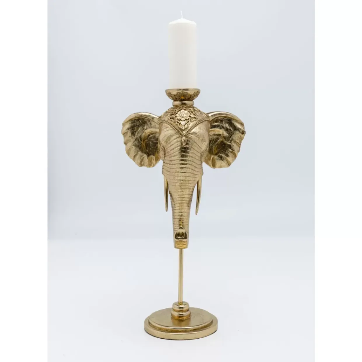Kerzenständer Elephant Head Gold 49Cm