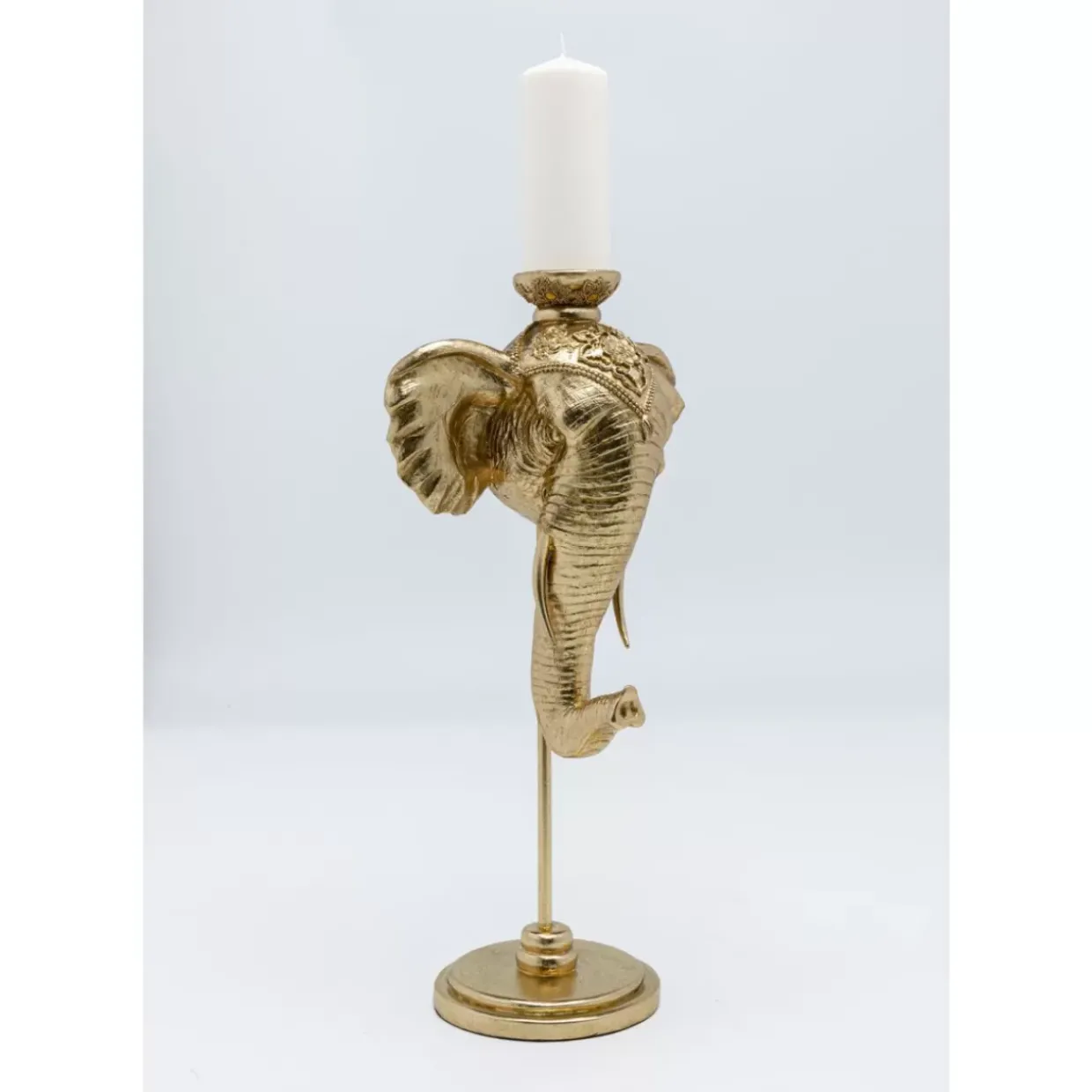 Kerzenständer Elephant Head Gold 49Cm