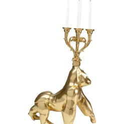 Kerzenständer Gorilla Gold