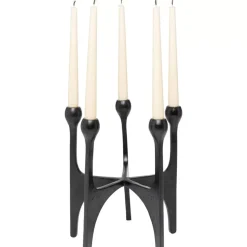 Kerzenständer Stacky Schwarz 31Cm