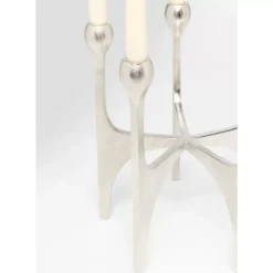 Kerzenständer Stacky Silber 31Cm