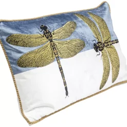 Kissen Glitter Dragonfly Weis 50X30Cm