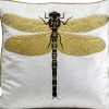 Kissen Glitter Dragonfly Weis 40X40Cm